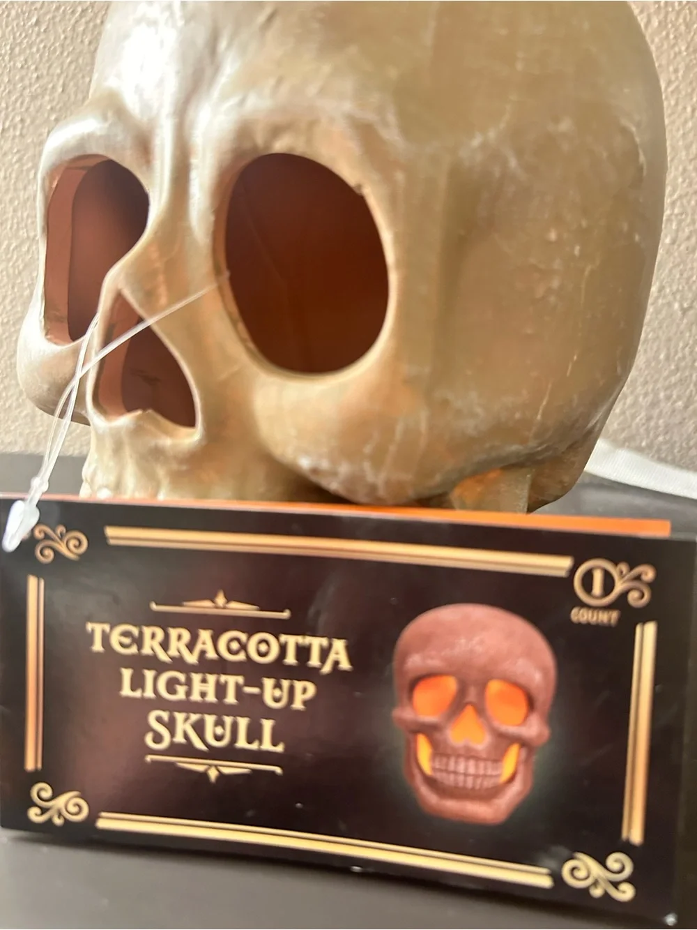 Target Bullseye Halloween Terracotta Light Up Skull